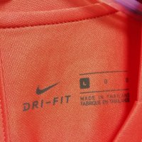 Nike оригинална оранжева мъжка тениска фланелка L, снимка 4 - Тениски - 39876245
