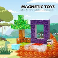 Нови Образователни Магнитни Играчки Kid Odyssey - 70 Блока за Строителство, снимка 5 - Други - 44394470