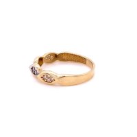 Златен дамски пръстен 2,03гр. размер:56 14кр. проба:585 модел:22049-2, снимка 3 - Пръстени - 44262483