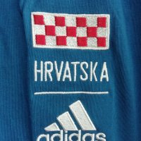Adidas Croatia Dark Marine Blue оригинална нова тениска Хърватия Хърватска Адидас размер S, снимка 3 - Тениски - 44390552