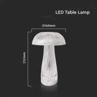 Настолна LED Лампа 1W Димиране Прозрачна Презареждане 3в1, снимка 5 - Настолни лампи - 41141078