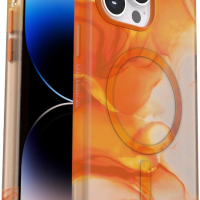  OtterBox Калъф за iPhone 14 Pro Max за MagSafe, удароустойчив, ултратънък, оранжев, снимка 1 - Калъфи, кейсове - 44741815
