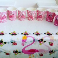 Парти артикули тема Фламинго на цени от 1до 10лв, снимка 14 - Декорация за дома - 34476388