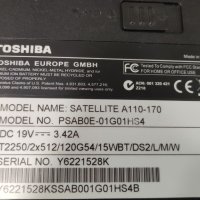 Лаптоп Toshiba SATELLITE A110-170 , снимка 5 - Части за лаптопи - 42010201