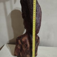 Стара дървена статуетка, снимка 4 - Други ценни предмети - 44251918