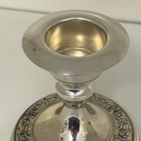 Vintage сребърен свещник 800 проба, снимка 8 - Антикварни и старинни предмети - 44298064