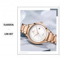 Дамски часовник NAVIFORCE Clarity Rose Gold/White 5008 RGW., снимка 11 - Дамски - 34744589