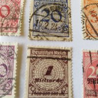 Пощенска марка 6бр-Германия райх 1923, снимка 3 - Филателия - 40007991