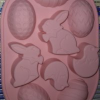 Великденски молд , силиконова форма Великден за бонбони, сапун, гипсови отливки, снимка 5 - Форми - 40096767