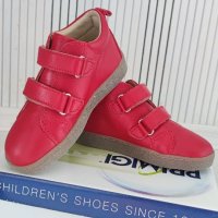Нови червени сникърси С велкро закопчаване, размер 27, снимка 1 - Детски обувки - 40811887