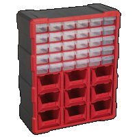 Шкаф органайзер с 39 чекмеджета за стена табло кутии, снимка 2 - Други инструменти - 28652154