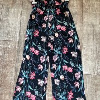 Нов страхотен панталон флорален принт градински цветя лалета , снимка 5 - Панталони - 37791349