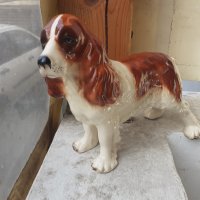 Порцеланова статуетка фигура куче маркировка порцелан, снимка 1 - Антикварни и старинни предмети - 35948562
