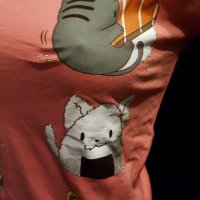 Тениска щампа котки суши, снимка 1 - Тениски - 35896733