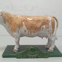Керамична крава, снимка 2 - Антикварни и старинни предмети - 34535059