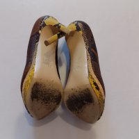 обувки fendi токчета оригинални официални елегантни дамски 38 1/2, снимка 7 - Дамски обувки на ток - 44424307