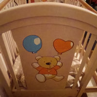 Бебешка кошара с подарък матрак, обиколници и непромукаеми чаршафи , снимка 6 - Кошарки - 44784225