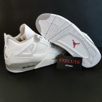 Nike Air Jordan 4 Retro White Oreo Нови Оригинални Обувки Размер 41 Номер Бели , снимка 14 - Кецове - 41681464