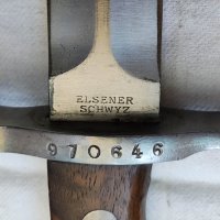 Продавам швейцарски щик М1911, снимка 5 - Антикварни и старинни предмети - 41714368