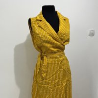 Жълта дамска рокля, снимка 3 - Рокли - 41772825