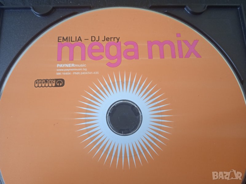Емилия и DJ Jerry - Mega Mix - оригинален поп-фолк / чалга диск, снимка 1