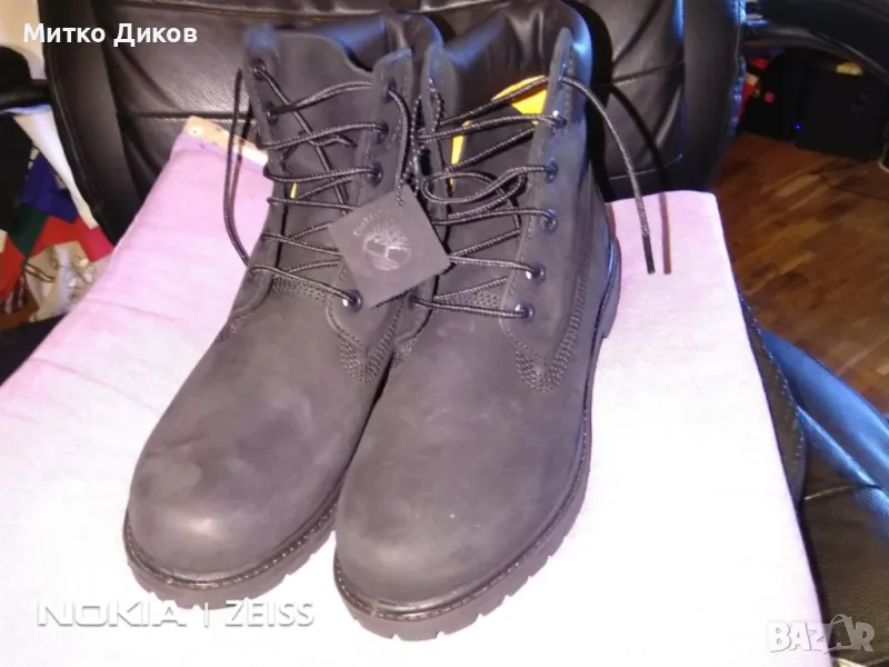 TIMBERLAND 6-инчови естествена кожа класически широки водоустойчиви боти нови №42 стелка 27см , снимка 1
