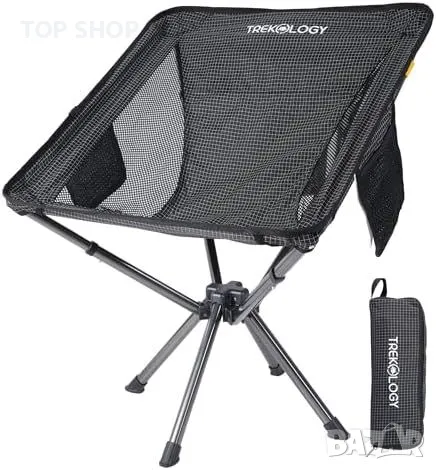 Нов Комфортен Лек сгъваем къмпинг стол само 1.2 кг издържа до 110 кг, снимка 1