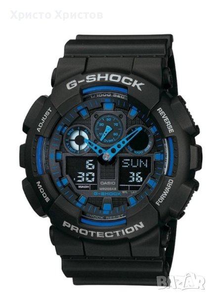 Новогодишна промоция!Мъжки часовник Casio G-Shock GA-100-1A2ER, снимка 1
