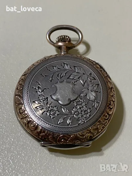 Сребърен дамски джобен часовник , снимка 1