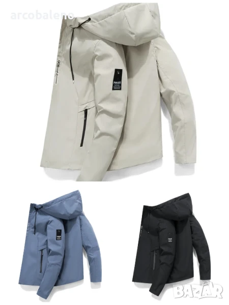 Мъжко преходно яке с цип, 3цвята , снимка 1