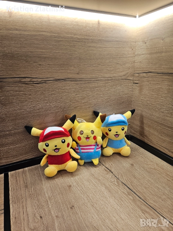 Плюшени играчки покемон 3бр 18х13см, снимка 1