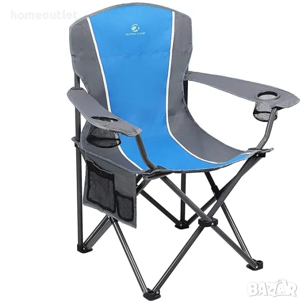 ПРОМОЦИЯ Сгъваем къмпинг стол ALPHA CAMP E01CC010100302, снимка 1
