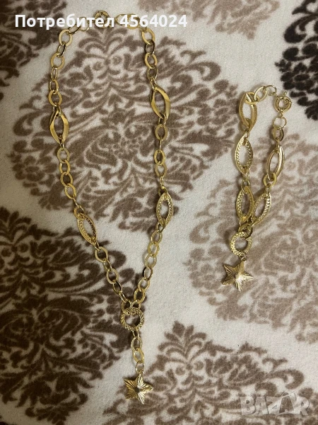 Дамски комплект позлатен, снимка 1