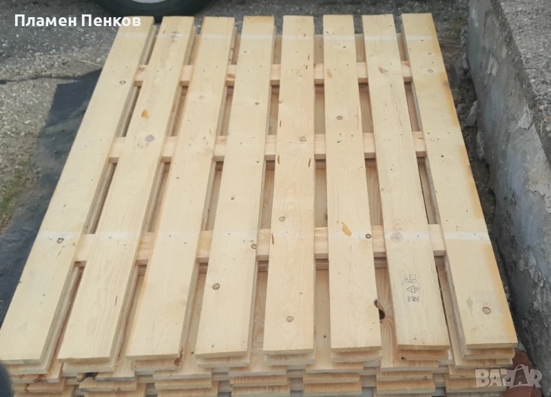 Дървени оградни пана , скари, дъски, летви, пано за ограда. Размер150см./113см., снимка 1