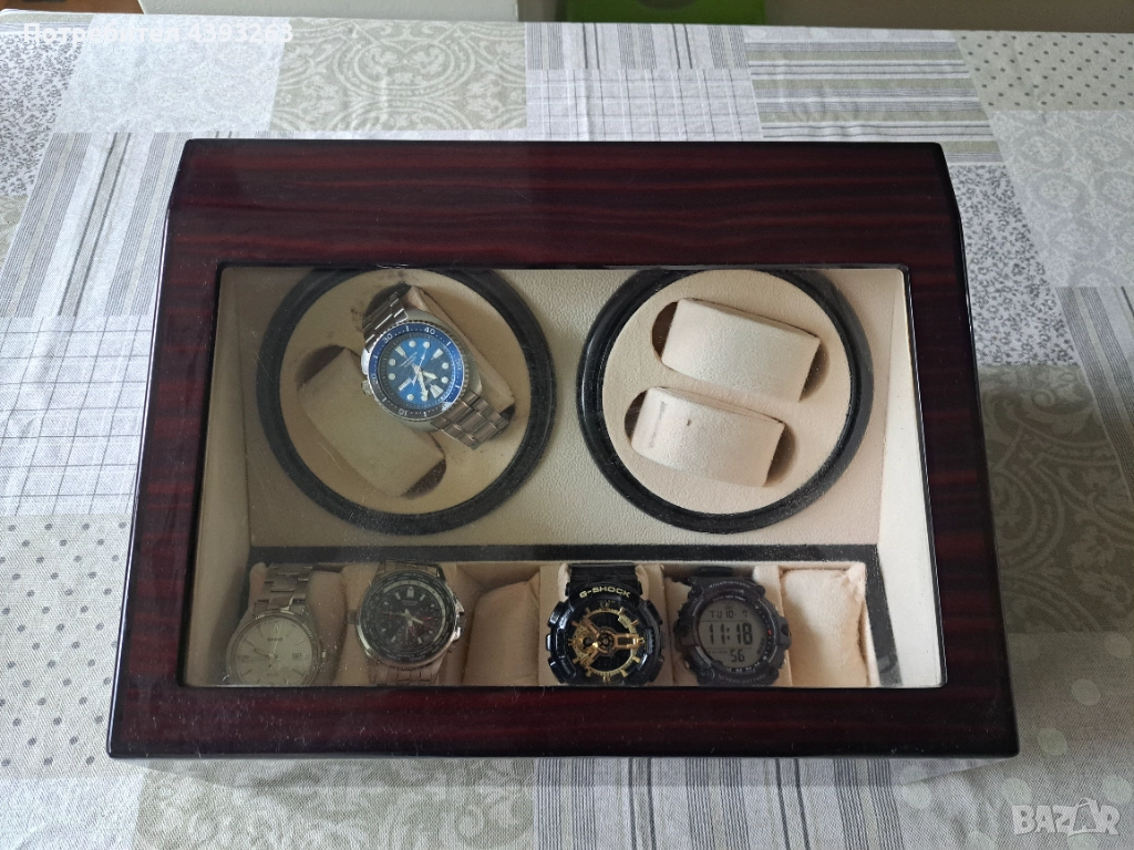 Сет от 5 часовника + кутия за навиване , снимка 1