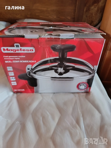 Испанска тенджера под налягане Magefesa Star Bombeada 6 L – шестслойно дъно, снимка 1