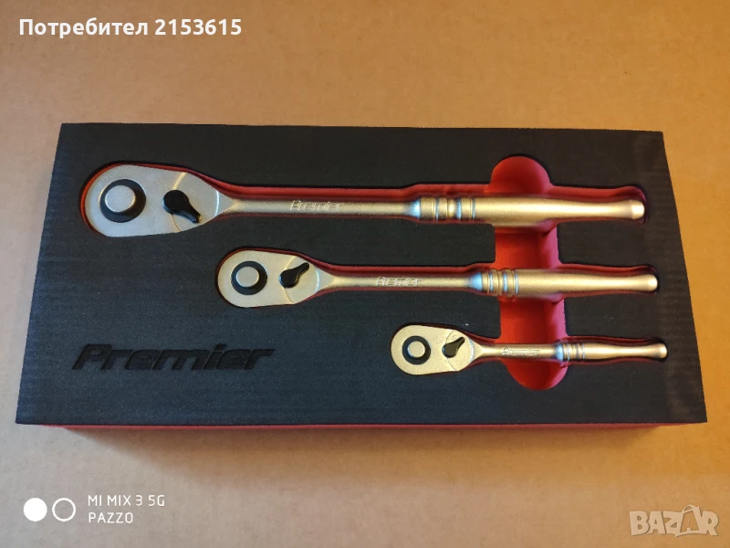 SEALEY PREMIER 3бр  1/4 , 3/8 ,1/2  90зъба Kачествени Тресчотки Kомплект , снимка 1