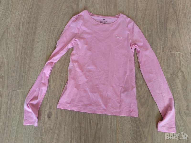Розова блуза Love 9-10 г, снимка 1