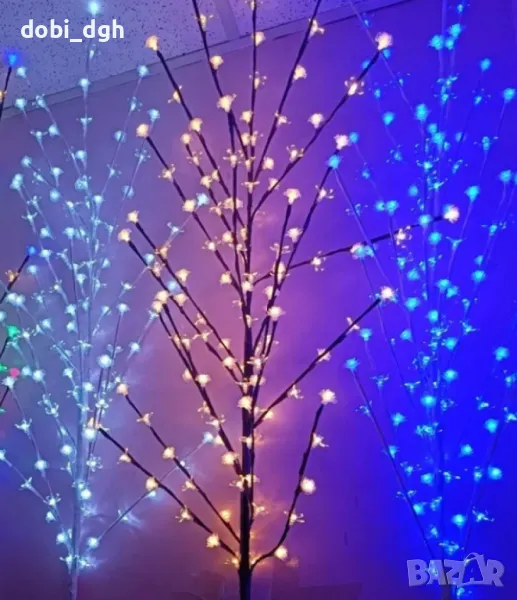 Светещо коледно дръвче с лампички , снимка 1