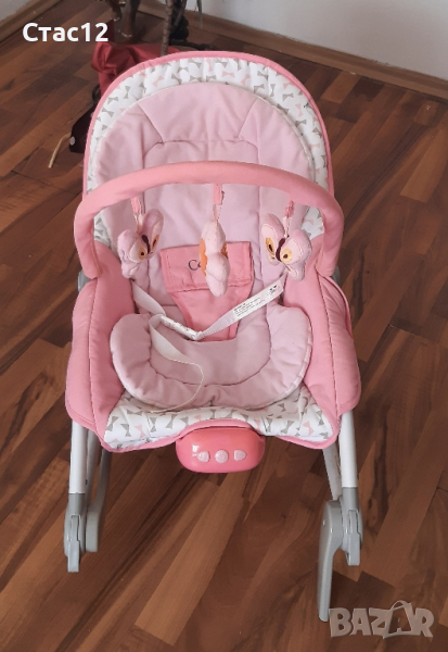 Бебешки шезлонг CARRIE CANGAROO -3в1/люлка,столче и легло/,с успокояващ ефект, снимка 1