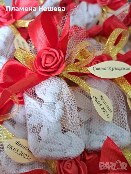 Подаръци за кръщене! Ангели в златно и червено!, снимка 1