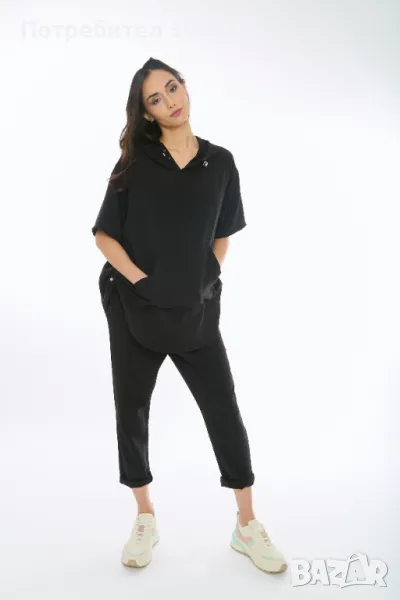 Дамски Спортен Сет в Черно - Polly, снимка 1