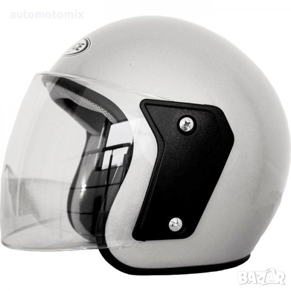 КАСКА ЗА МОТОР,СКУТЕР СИВА - 2415, снимка 1