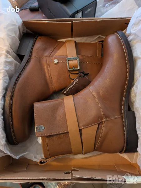 Нови дамски кожени ботуши G-STAR TOLEDO Maja BELT оригинал, снимка 1