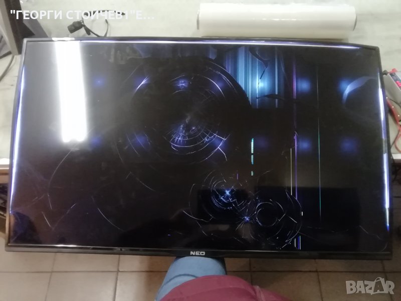 NEO  LED-4341 FHD SW  - СЪС СЧУПЕН ДИСПЛЕЙ, снимка 1