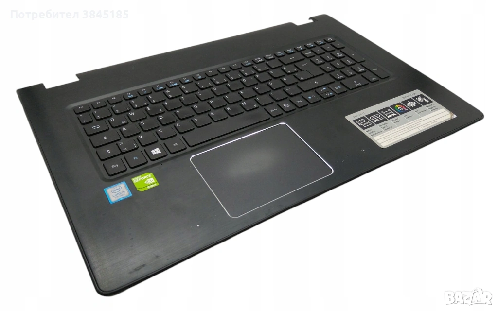 Палмрест с клавиатура за Acer Aspire Е17 E5-774 E5-774G, снимка 1