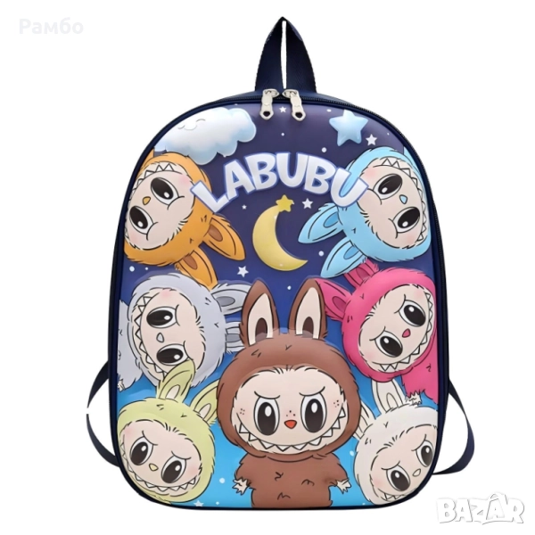 3D Раница за училище Детска чанта Лабубу LaBuBu, снимка 1