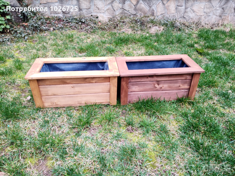 Дървени сандъчета за цветя , снимка 1