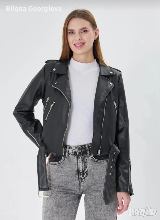 Дамско кожено яке , снимка 1