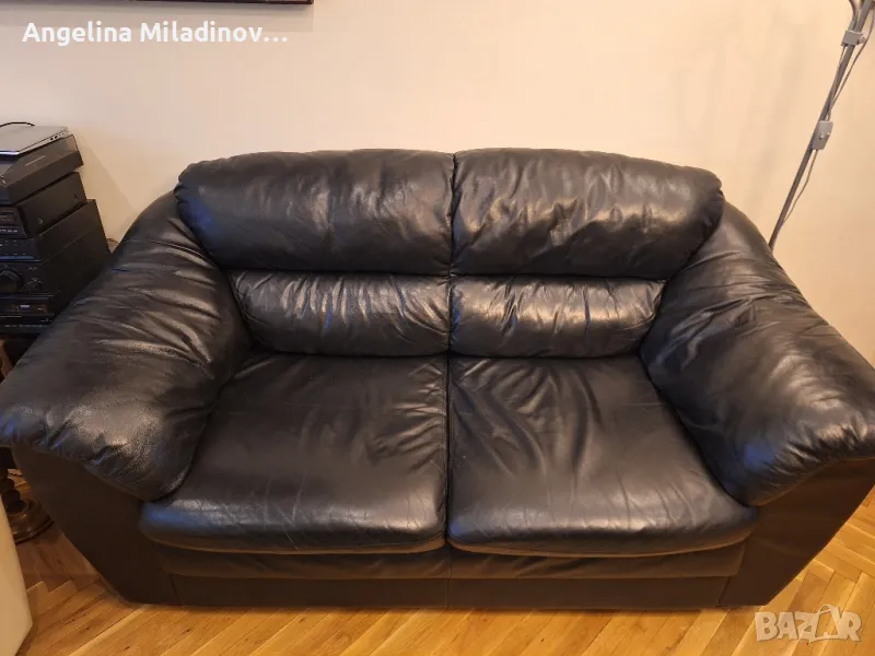 диван от естествена кожа , снимка 1